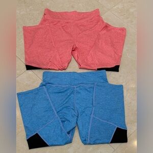 2 High Rise Leggings Elasticized waist for women.  Size: L/XL New without tags